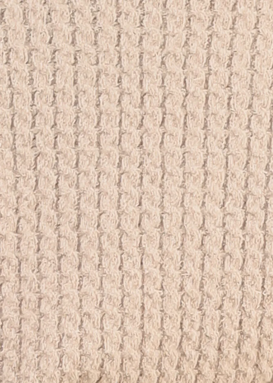 Long Sleeve Button Up Knitted Sweater Beige sold by Moda product image thumbnail 5