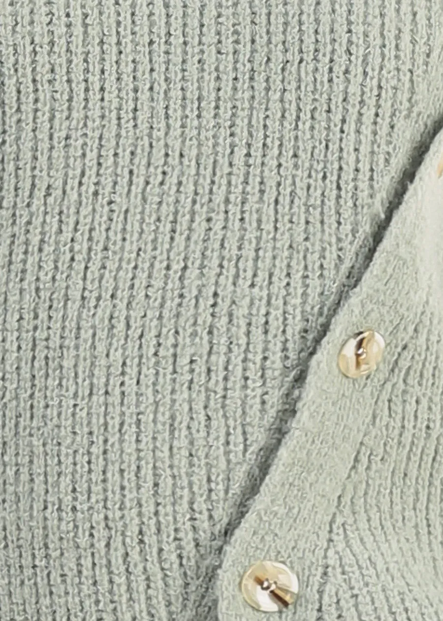 Long Sleeve Crewneck Knitted Sweater Mint sold by Moda product image thumbnail 5