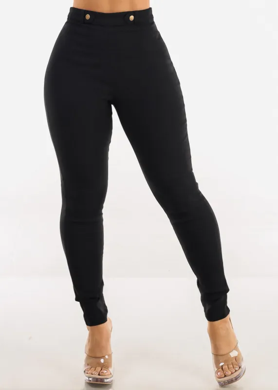 Super High Waist Black Stretchy Skinny Pants sold by Moda
