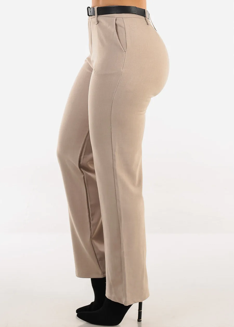 Butt Lift Super High Waist Stretch Bootcut Dress Pants Taupe sold by Moda product image thumbnail 4