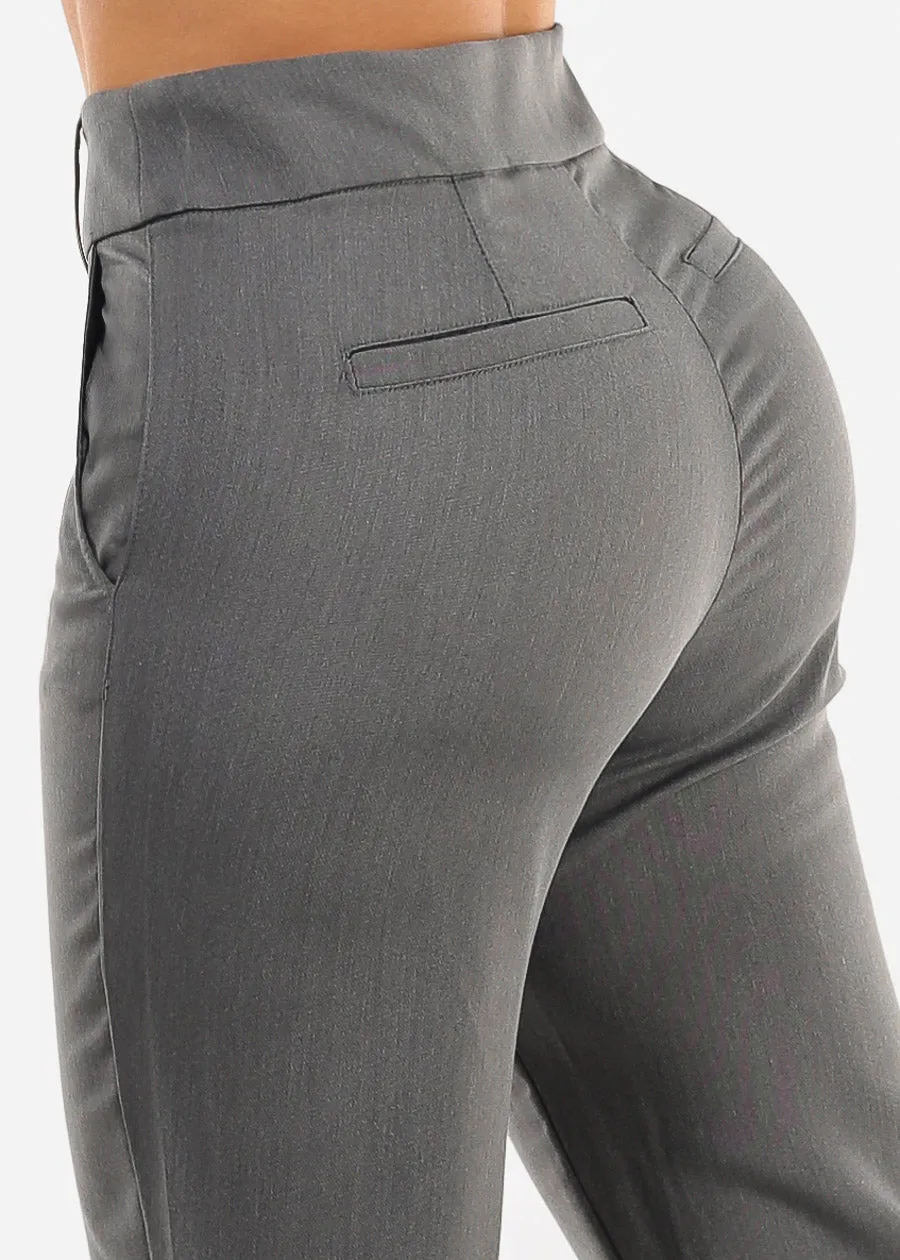 Butt Lift Super High Waisted Bootcut Dress Pants Grey sold by Moda product image thumbnail 5
