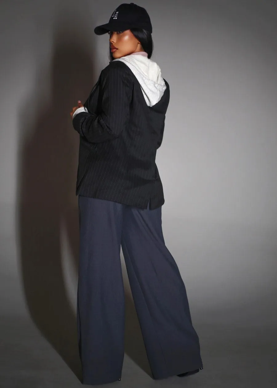 Super High Waist Stretch Wide Leg Dress Pants Grey sold by Moda product image thumbnail 5