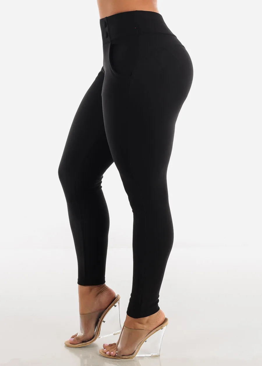 Butt Lifting Black Skinny Pants sold by Moda product image thumbnail 4
