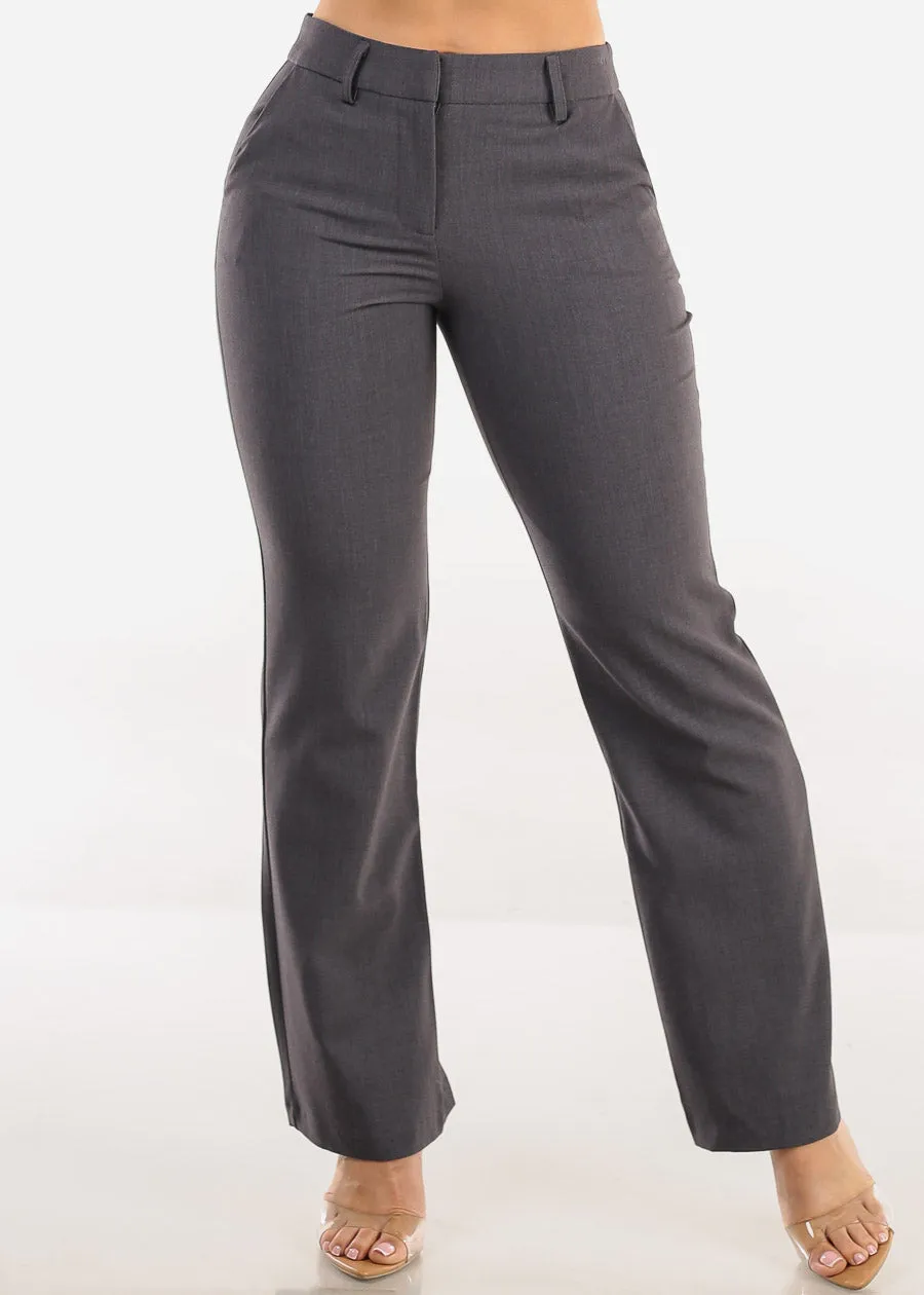 Butt Lift High Waist Bootcut Dress Pants Charcoal sold by Moda product image thumbnail 3