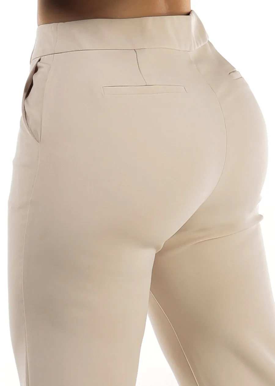 Butt Lift High Waisted Bootcut Dress Pants Beige sold by Moda product image thumbnail 5