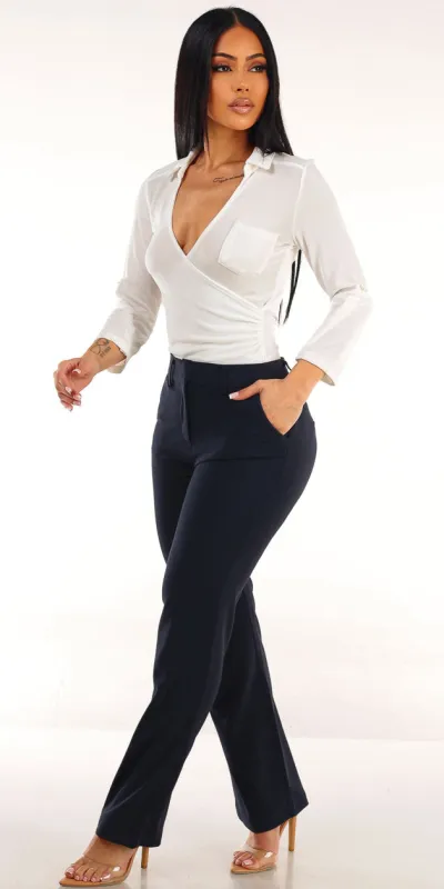 White Levantacola Pants Set made by Moda