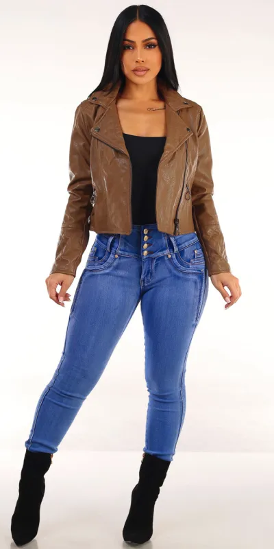 Pleather Black Levantacola Skinnies Trio sold by Moda