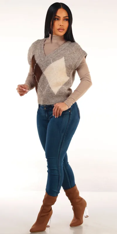 Knit Beige Levantacola Skinnies Trio sold by Moda
