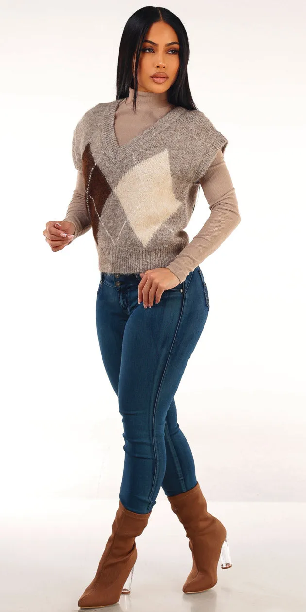 Knit Beige Levantacola Skinnies Trio sold by Moda