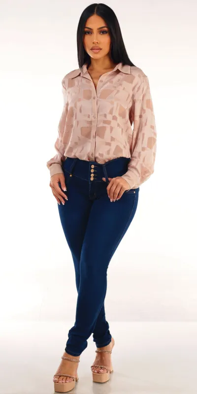 Nude Butt Lift Skinnies Combo sold by Moda