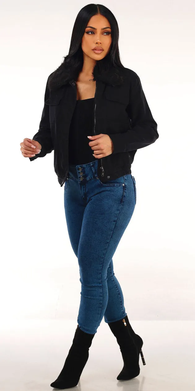 Cotton Black Levantacola Skinnies Trio sold by Moda