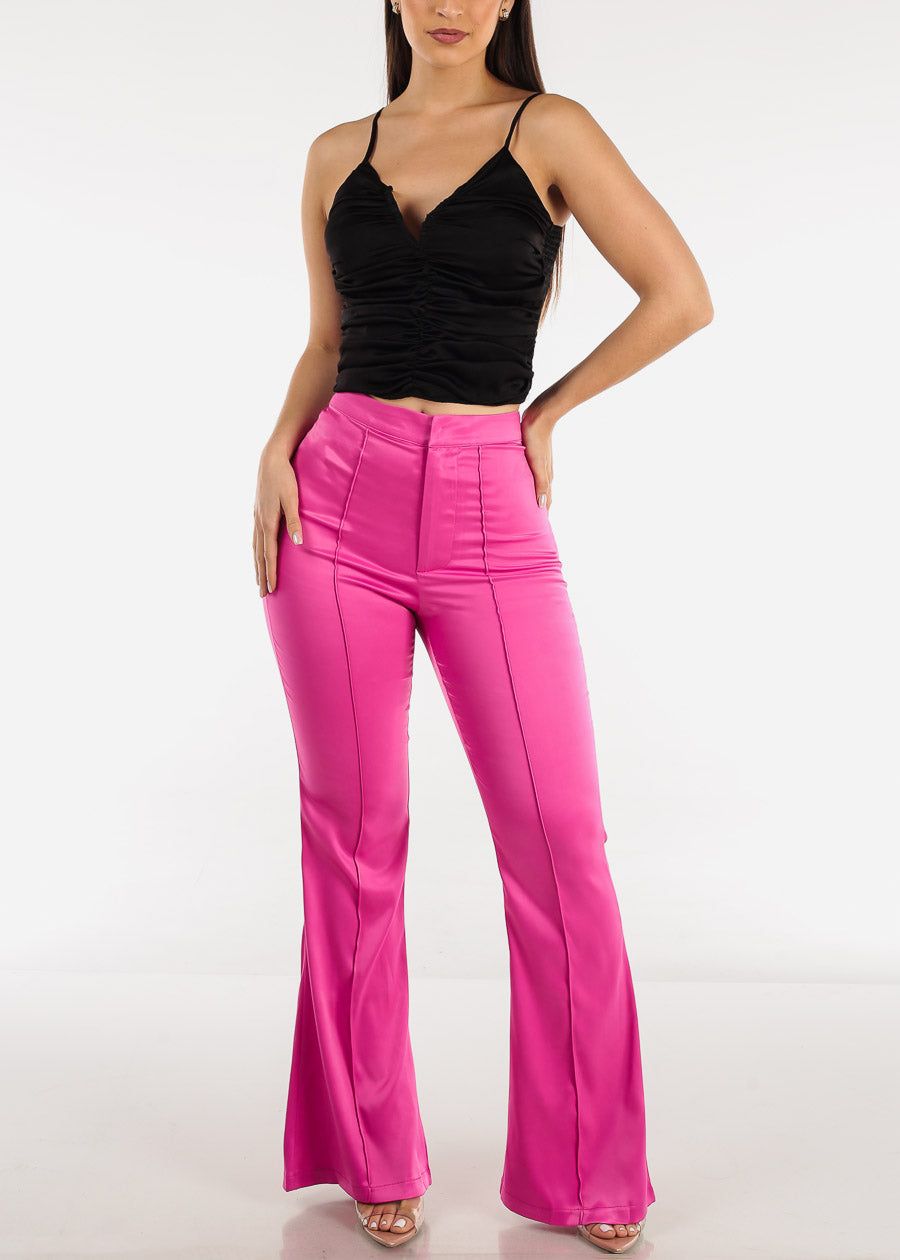 Black Sleeveless Ruched Cami Smock Back Top sold by Moda product image thumbnail 2