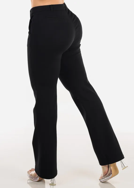 Butt Lift High Waist Stretch Bootcut Dress Pants Black sold by Moda