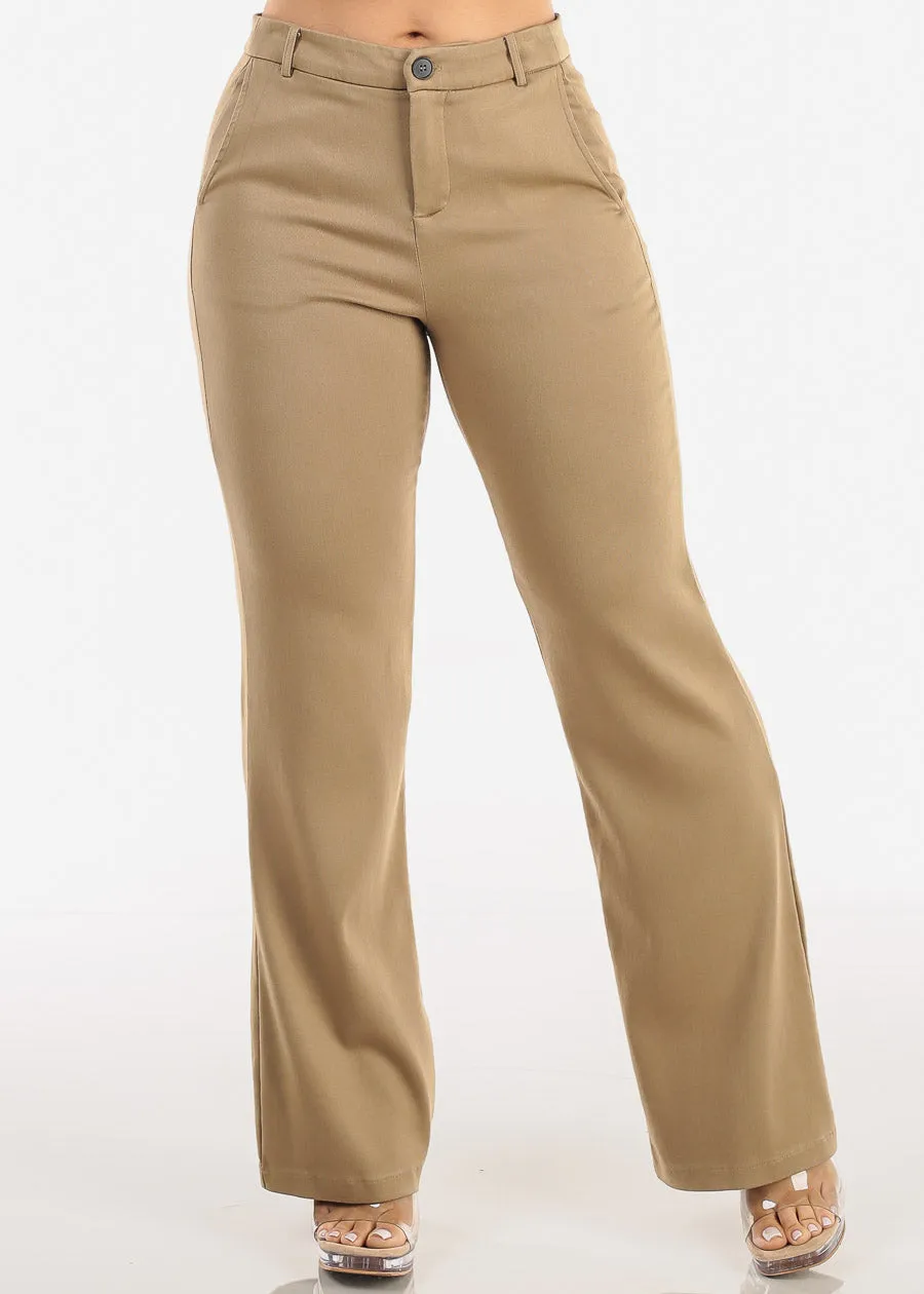 Butt Lift High Waist Stretch Bootcut Dress Pants Khaki sold by Moda product image thumbnail 3
