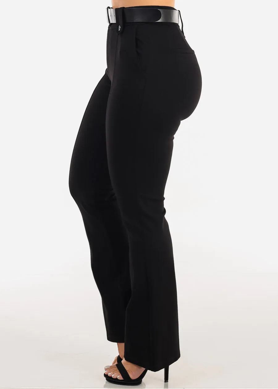 Butt Lift Super High Waist Stretch Bootcut Dress Pants Black w Belt sold by Moda product image thumbnail 4