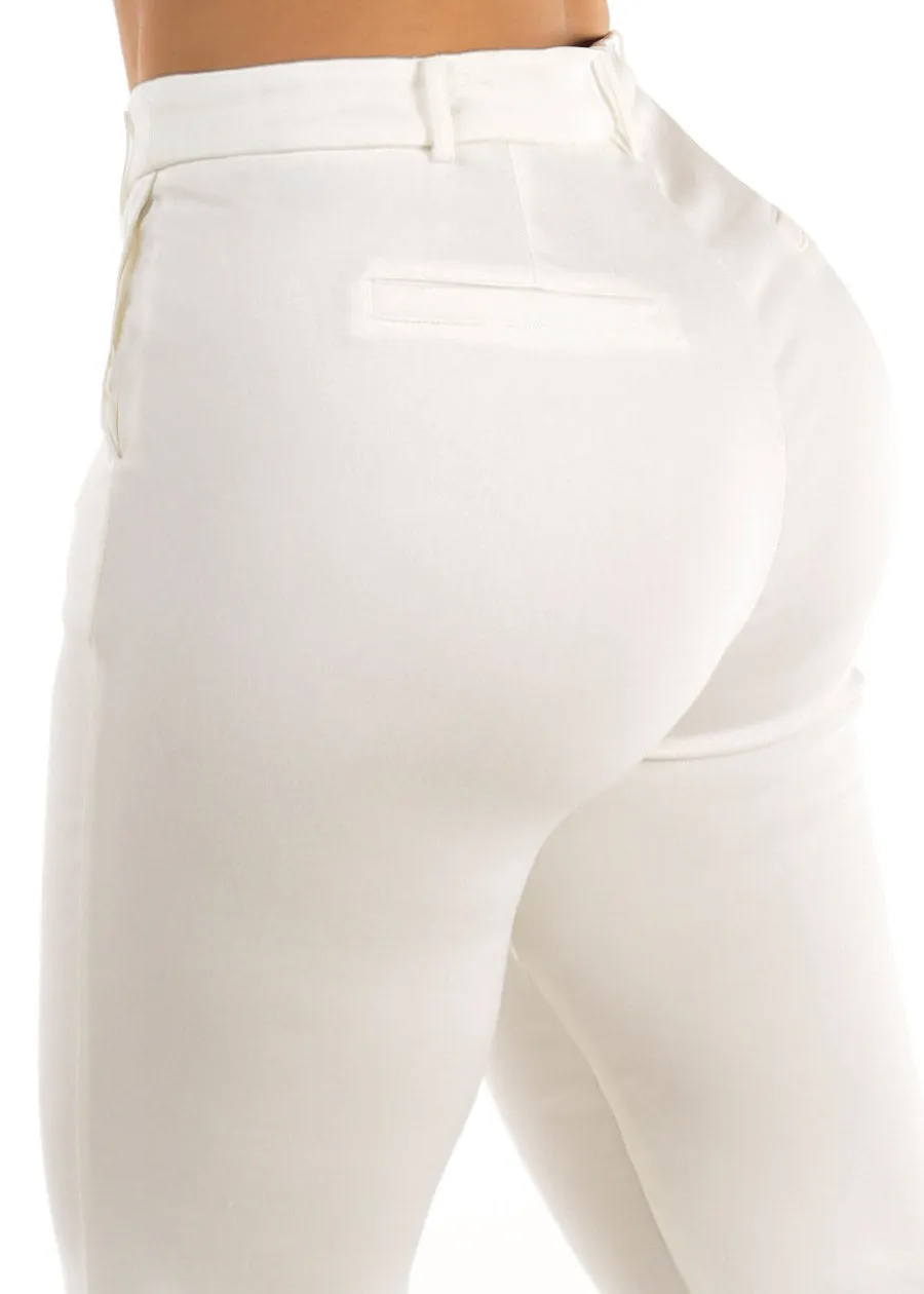 Butt Lift High Waist Stretch Bootcut Dress Pants Off White sold by Moda product image thumbnail 5