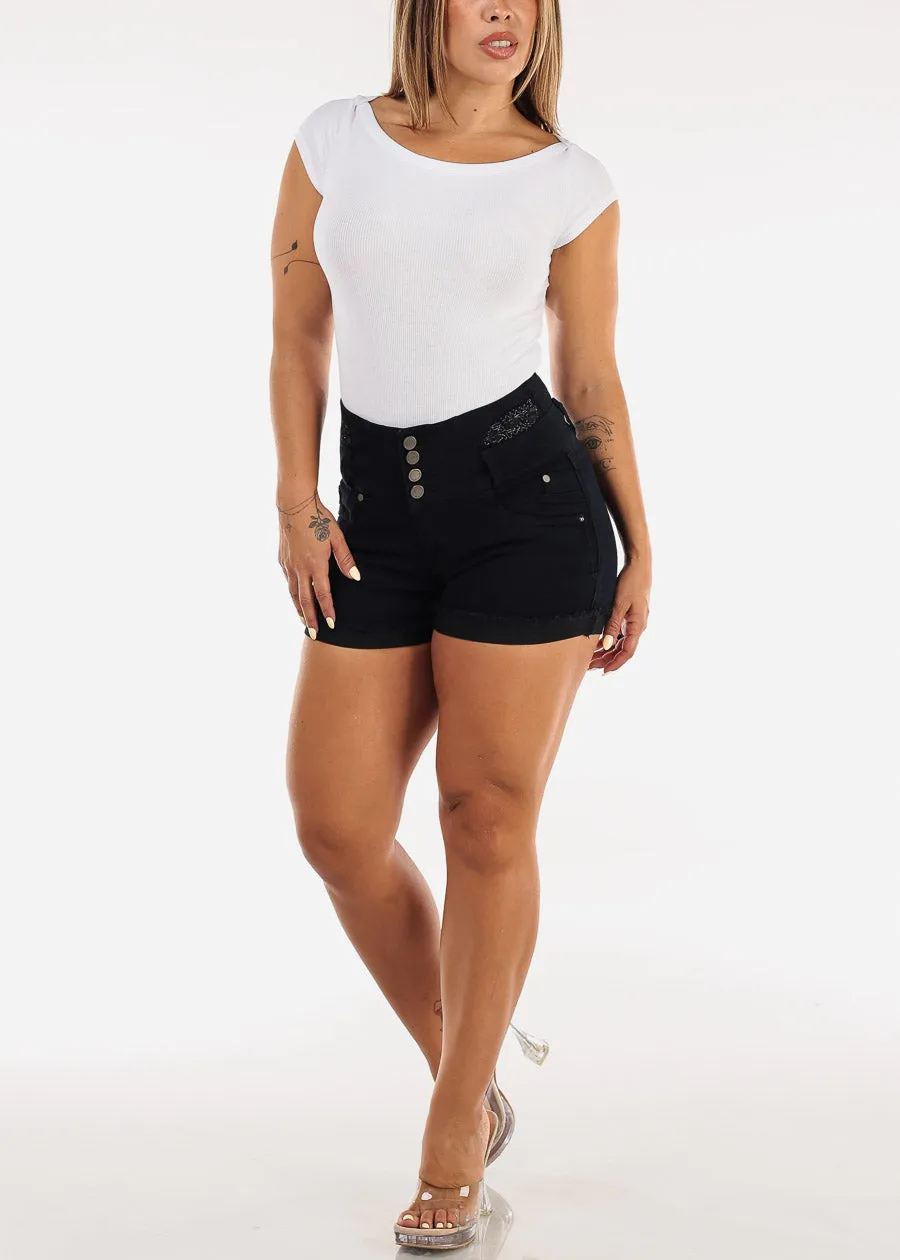 Cap Sleeve Boat Neckline Stretch Ribbed Top Off White sold by Moda product image thumbnail 2