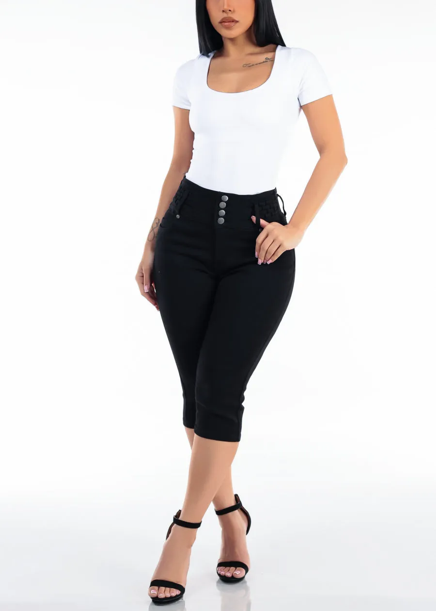 White Short Sleeve Scoop Neck Stretch Bodysuit sold by Moda product image thumbnail 2