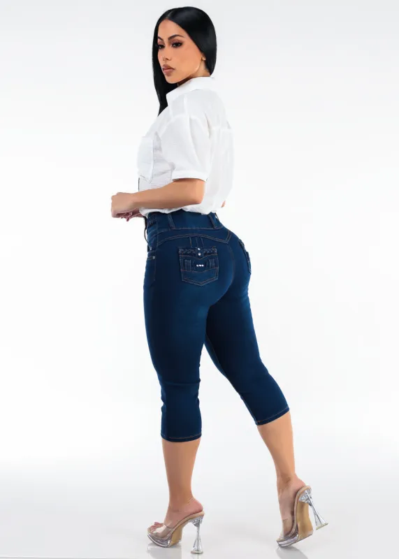 White Levantacola Capris Set made by Moda