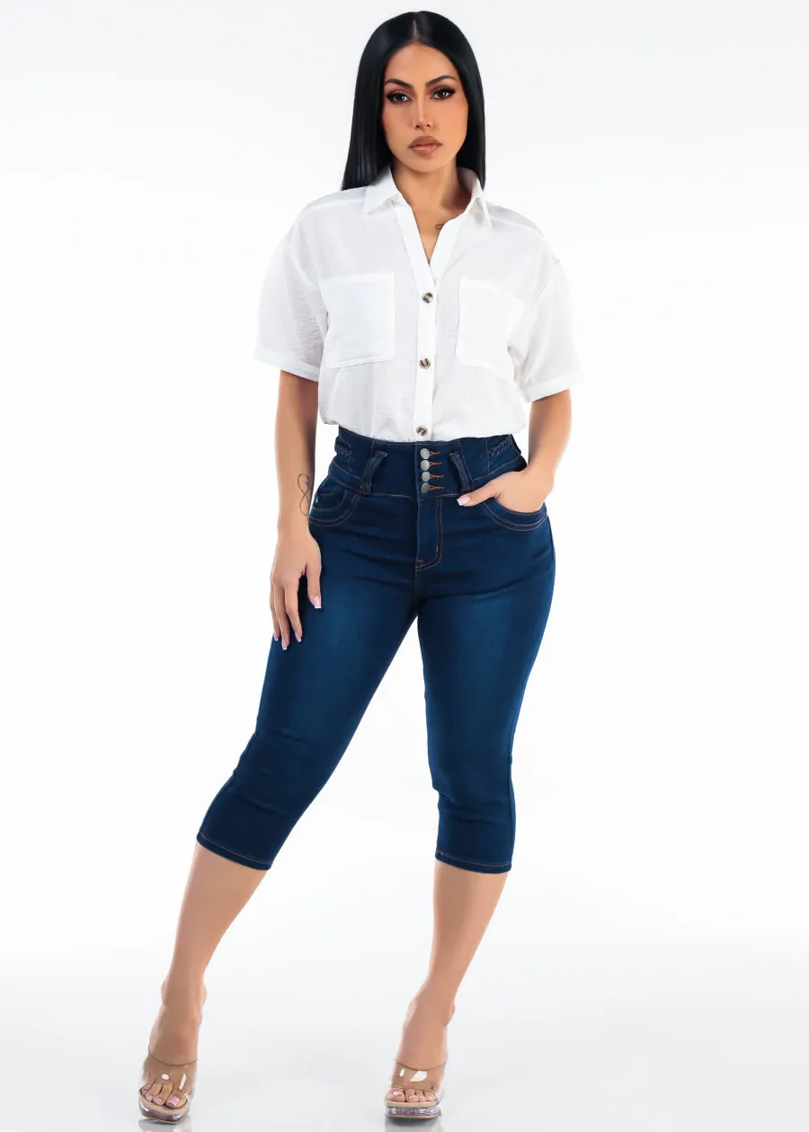 White Levantacola Capris Set sold by Moda product image thumbnail 2