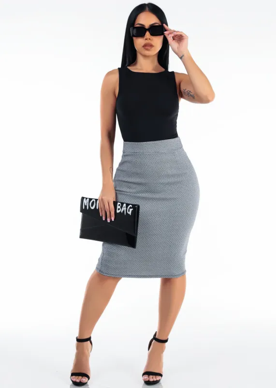 Black Pencil Skirt Outfit made by Moda