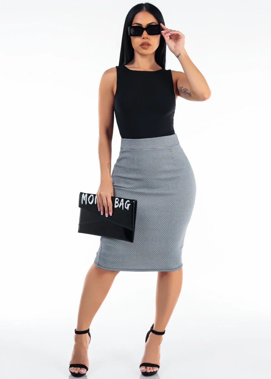 Black Pencil Skirt Outfit sold by Moda