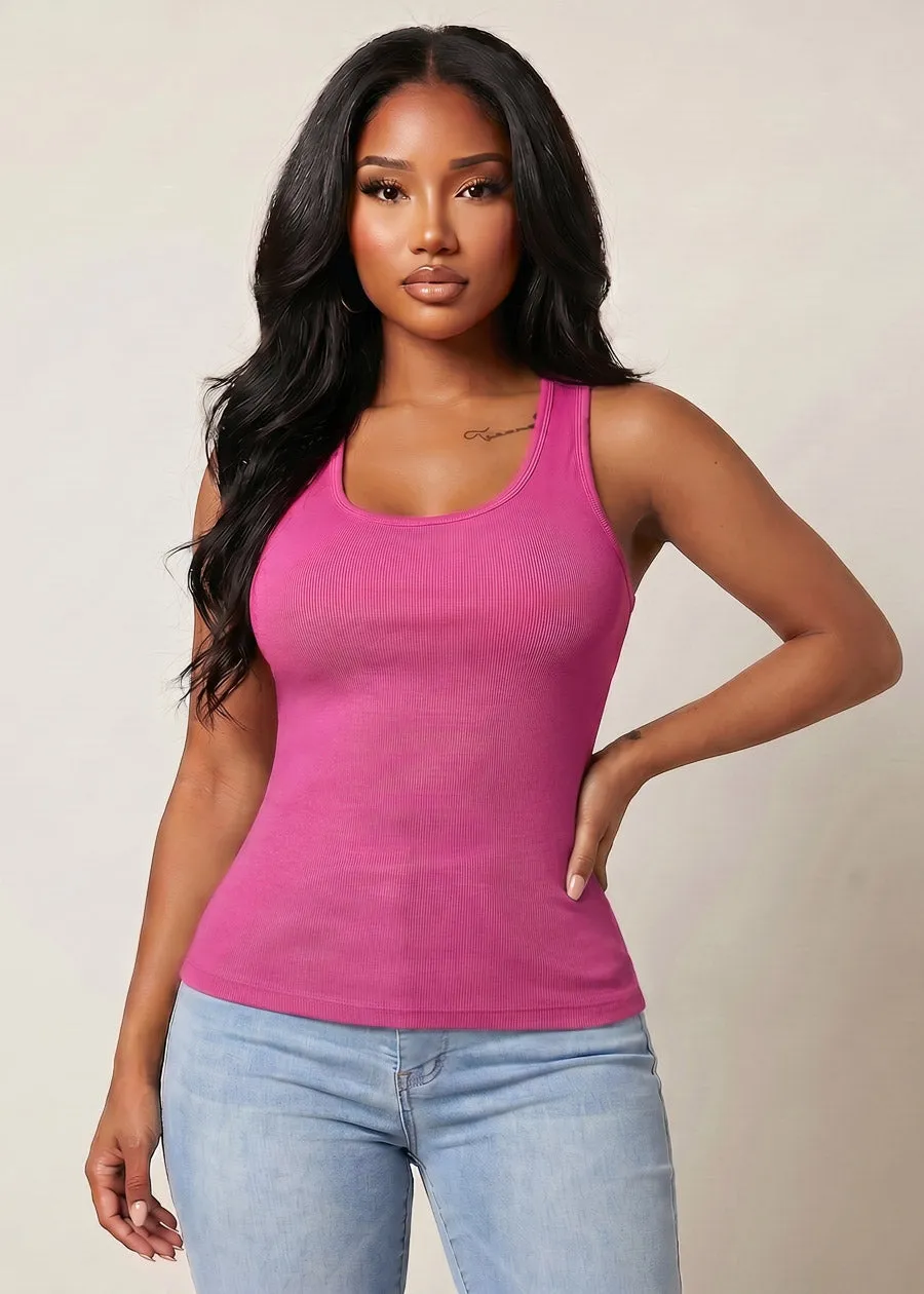 One Size Racerback Seamless Top (Magenta) sold by Moda