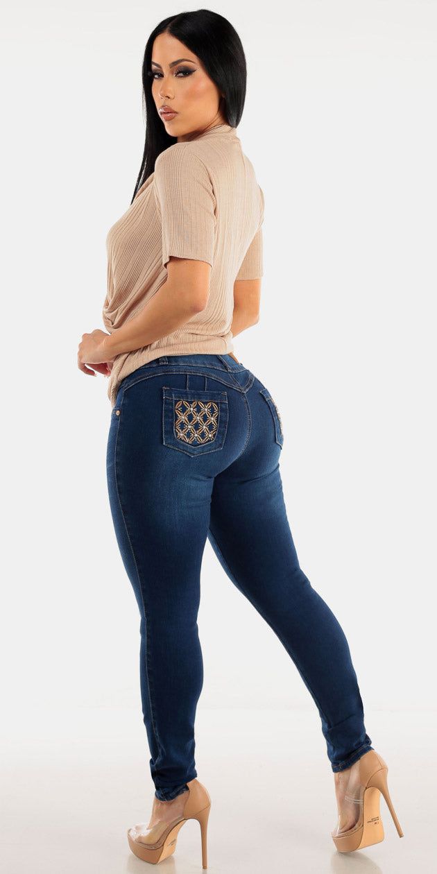 Dark Blue Skinnies Surplice Combo sold by Moda product image thumbnail 2