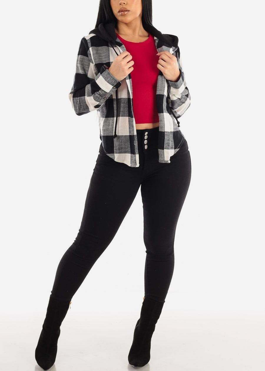 RedCrewneck Long Sleeve Crop Top sold by Moda product image thumbnail 2