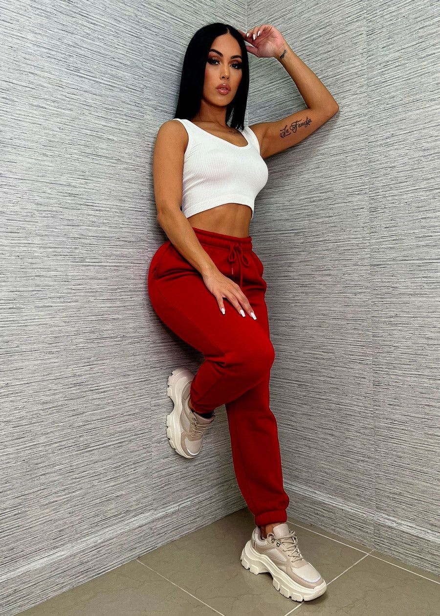 White Ribbed Seamless Cropped Tank Top sold by Moda product image thumbnail 2