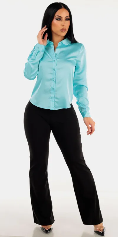 Collared Butt Lift Bootcut Outfit sold by Moda