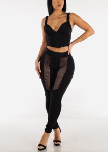 Sleeveless Black Bustier Crop Top sold by Moda