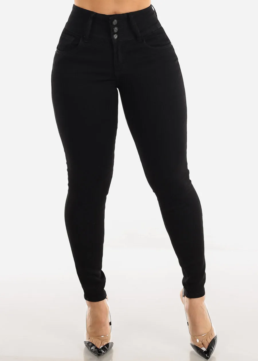 Super High Waist Black Butt Lifting Skinny Jeans sold by Moda product image thumbnail 5
