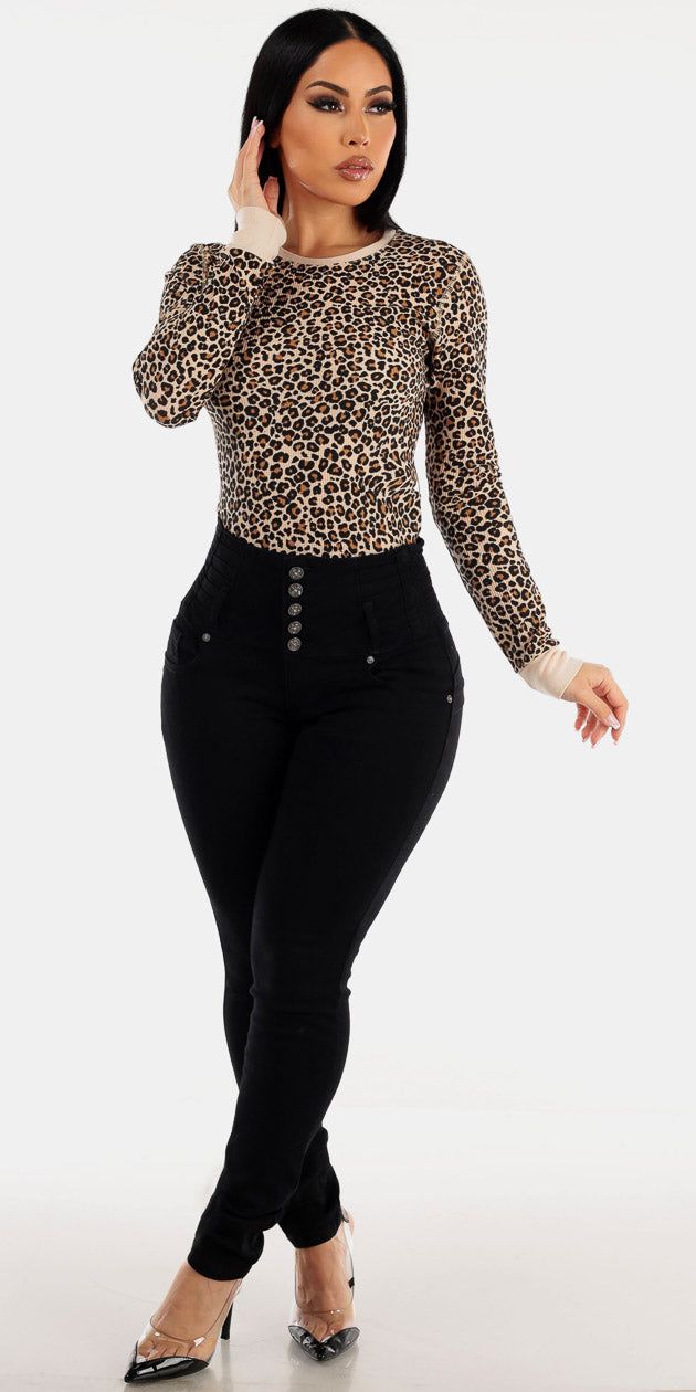 Animal Print Denim Outfit sold by Moda