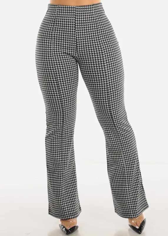 High Waisted Printed Dressy Flare Bootcut Pants sold by Moda