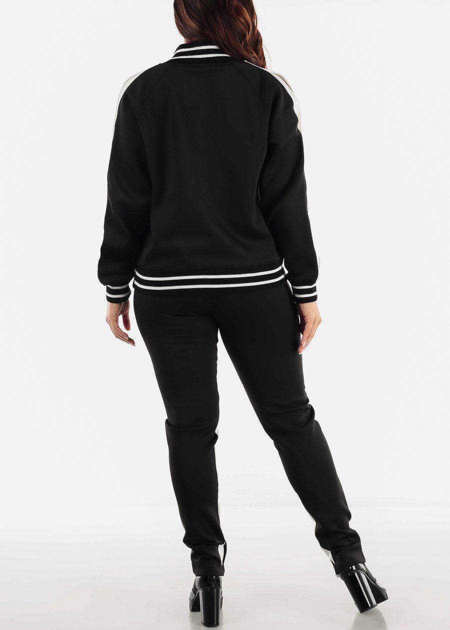 Black and White Tracksuit (2 PCE SET) sold by Moda product image thumbnail 4