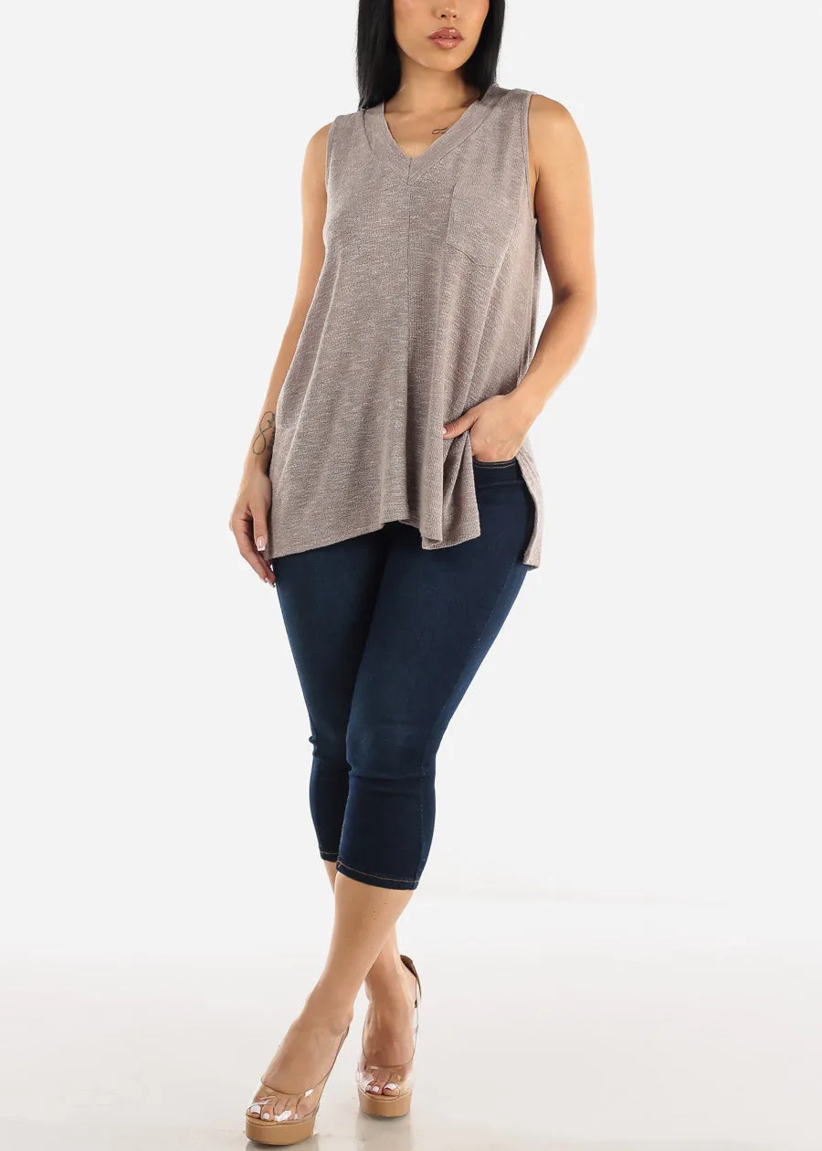 Classic Butt Lift High Waist Dark Denim Capris sold by Moda product image thumbnail 2