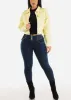 Super High Waisted Butt Lifting Skinny Jeans Dark Blue sold by Moda