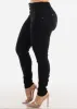 MX JEANS Butt Lifting Black Skinny Jeans w Rhinestone Pockets sold by Moda