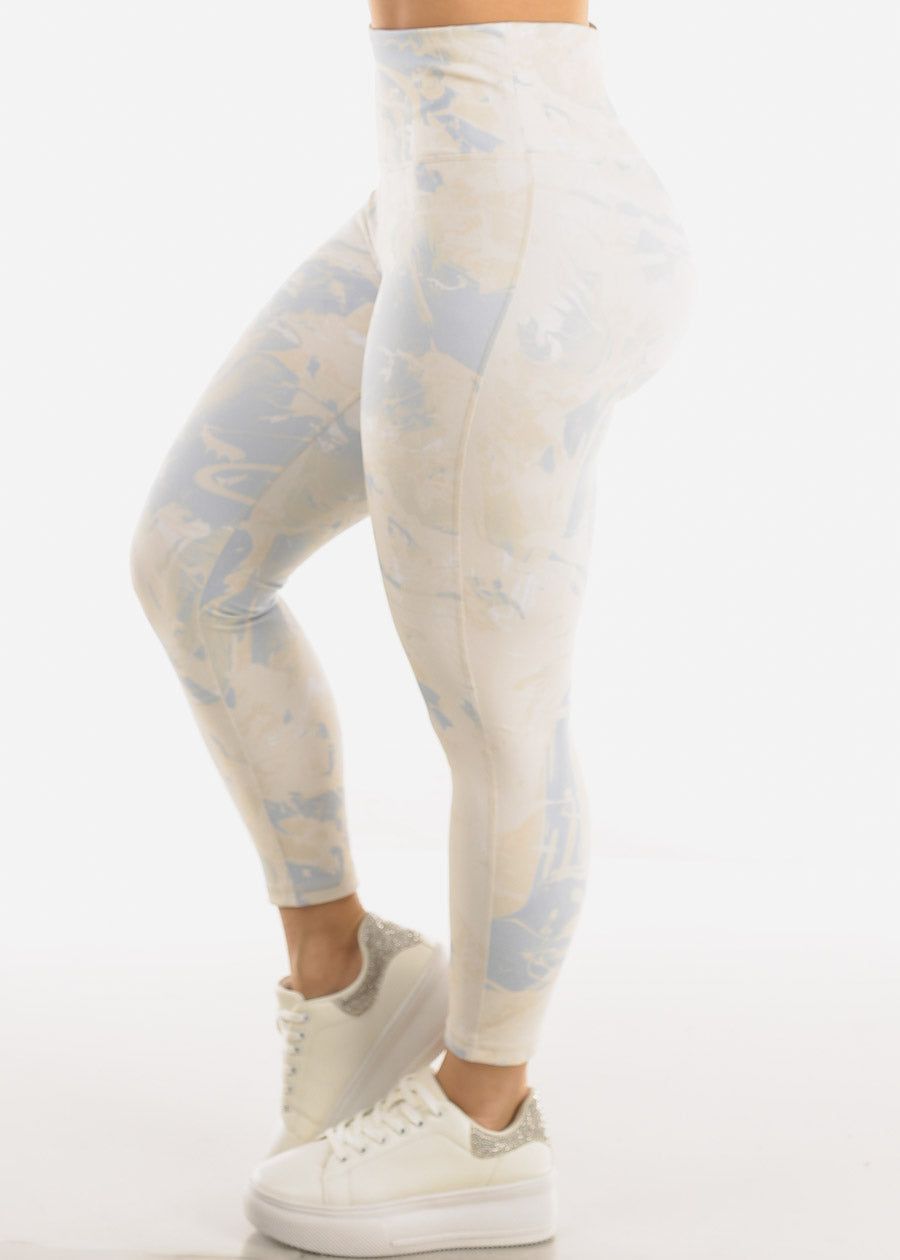 High Waisted Printed Activewear Leggings Butter sold by Moda product image thumbnail 3