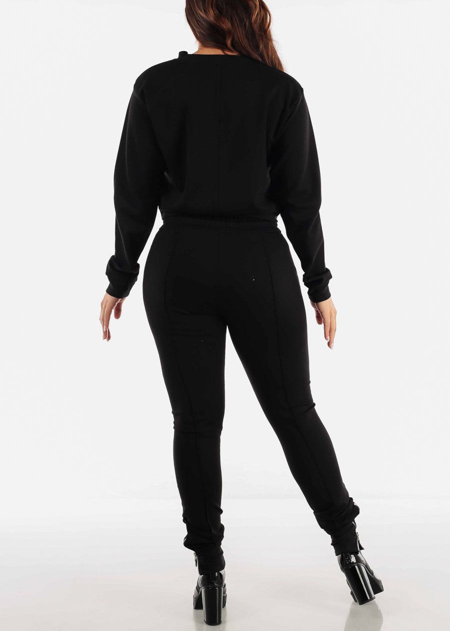 Black Tracksuit (2 PCE SET) sold by Moda product image thumbnail 3