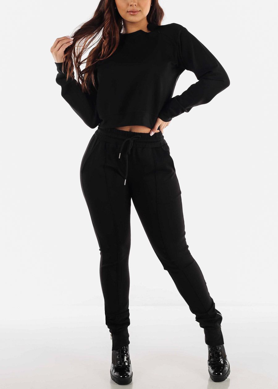 Black Tracksuit (2 PCE SET) sold by Moda