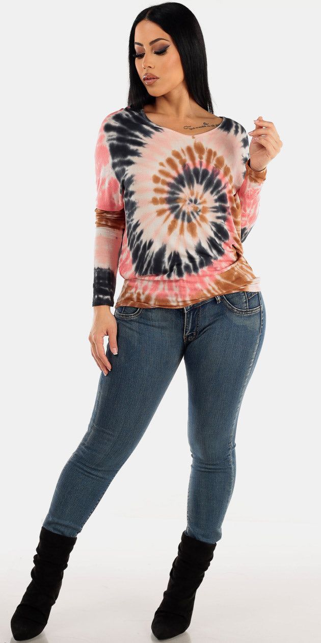 Butt Lift Denim Tie Dye Tunic Combo sold by Moda