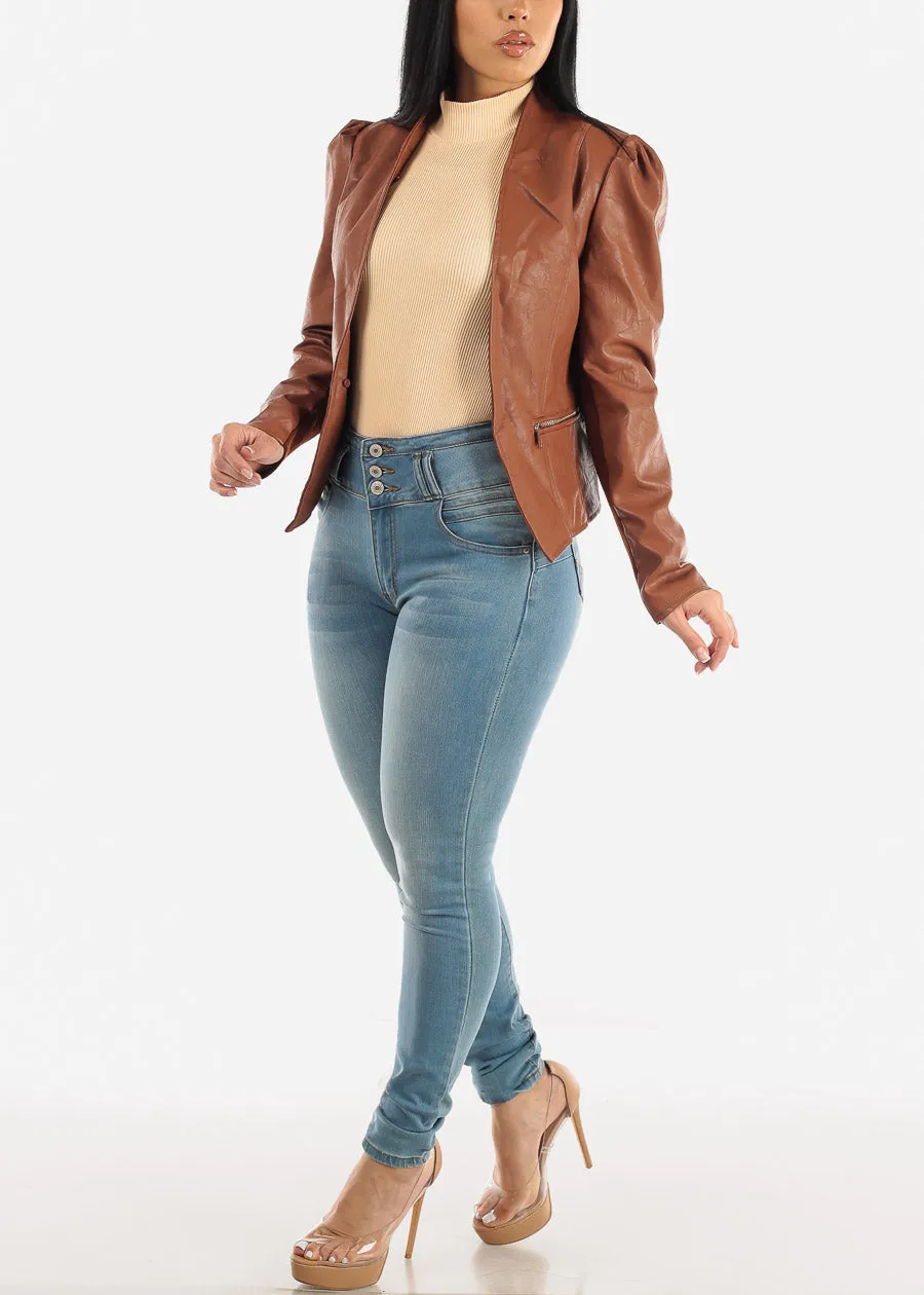 Sleeveless Ribbed Mock Neck Thong Bodysuit Nude sold by Moda product image thumbnail 2