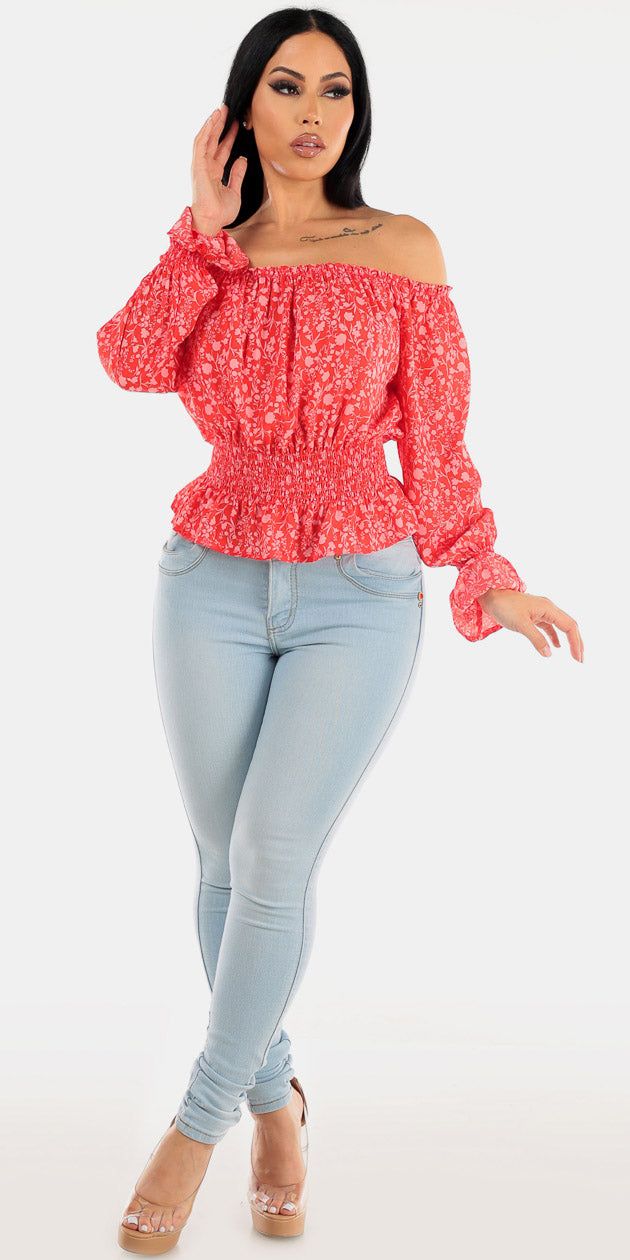 Butt Lift Denim Floral Look sold by Moda