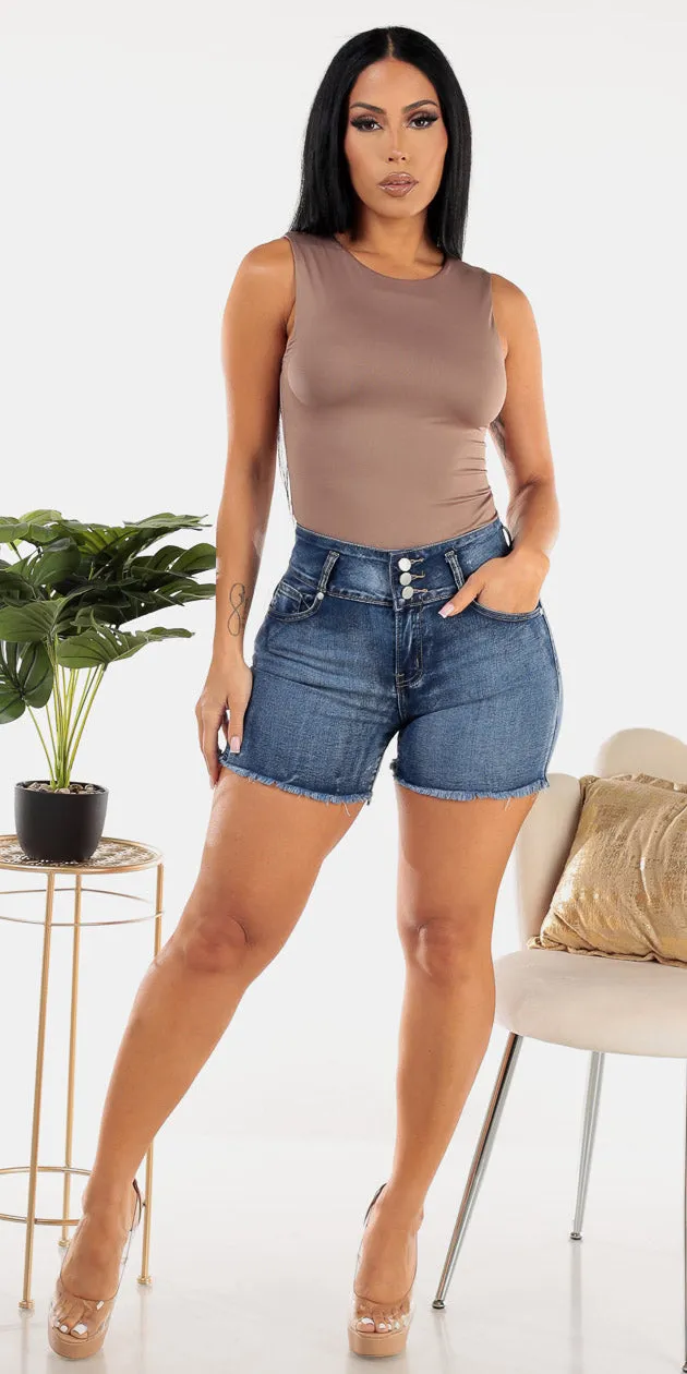 Crewneck Butt Lift Denim Set sold by Moda