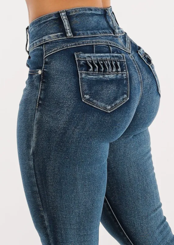 Butt Lifting High Waist Stretchy Skinny Jeans sold by Moda