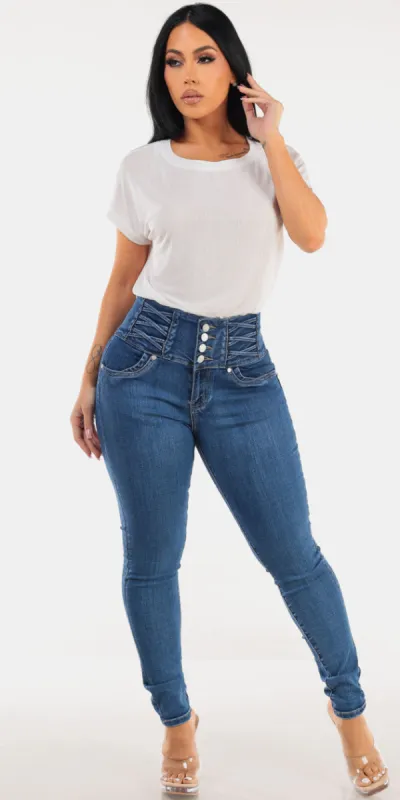 White Butt Lift Denim Combo sold by Moda