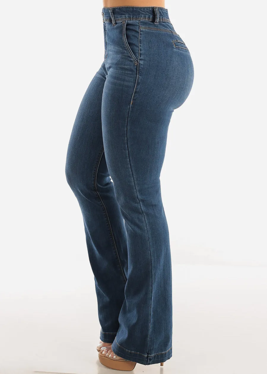 Super High Waisted Butt Lifting Bootcut Jeans Med Wash sold by Moda product image thumbnail 5