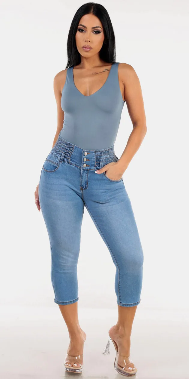 Blue Butt Lifting Denim Combo sold by Moda
